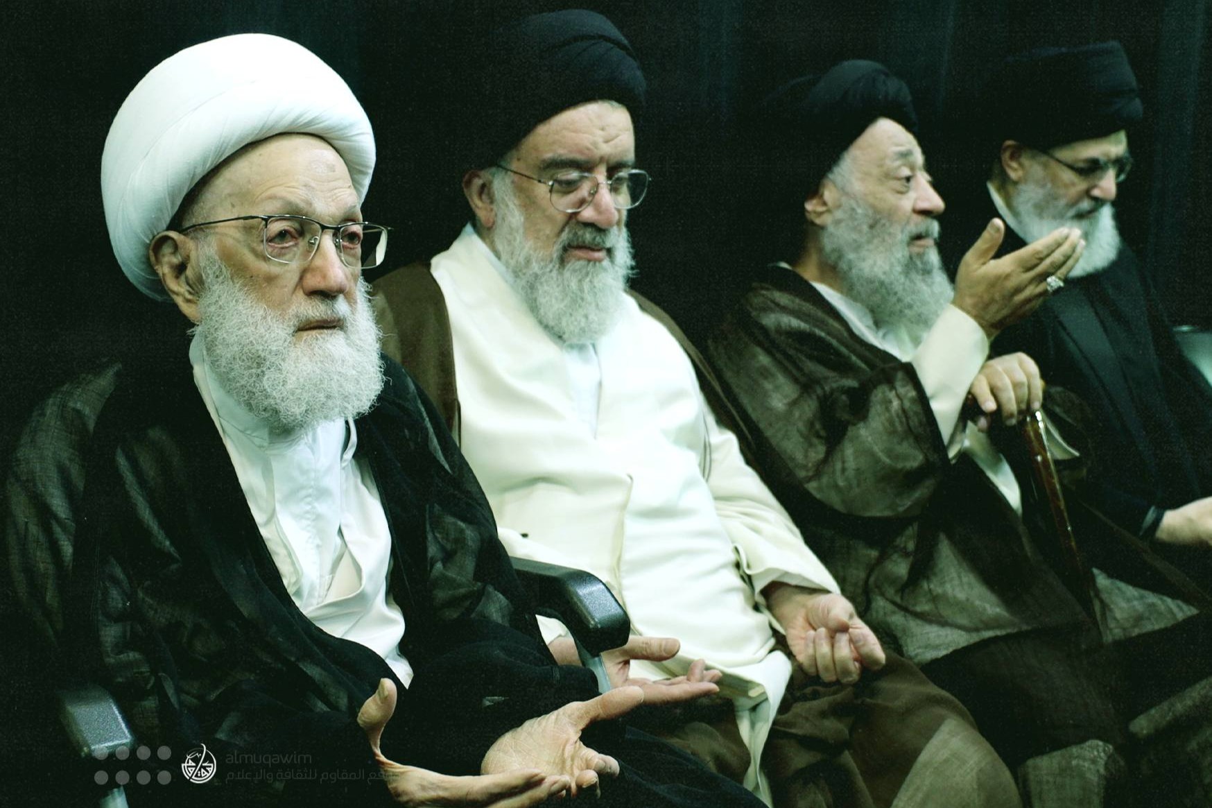 آية الله قاسم يشارك في المجلس التأبينيّ الذي أقامه مكتب السيّد السيستاني بمناسبة أربعين مواراة إمام المستضعَفين