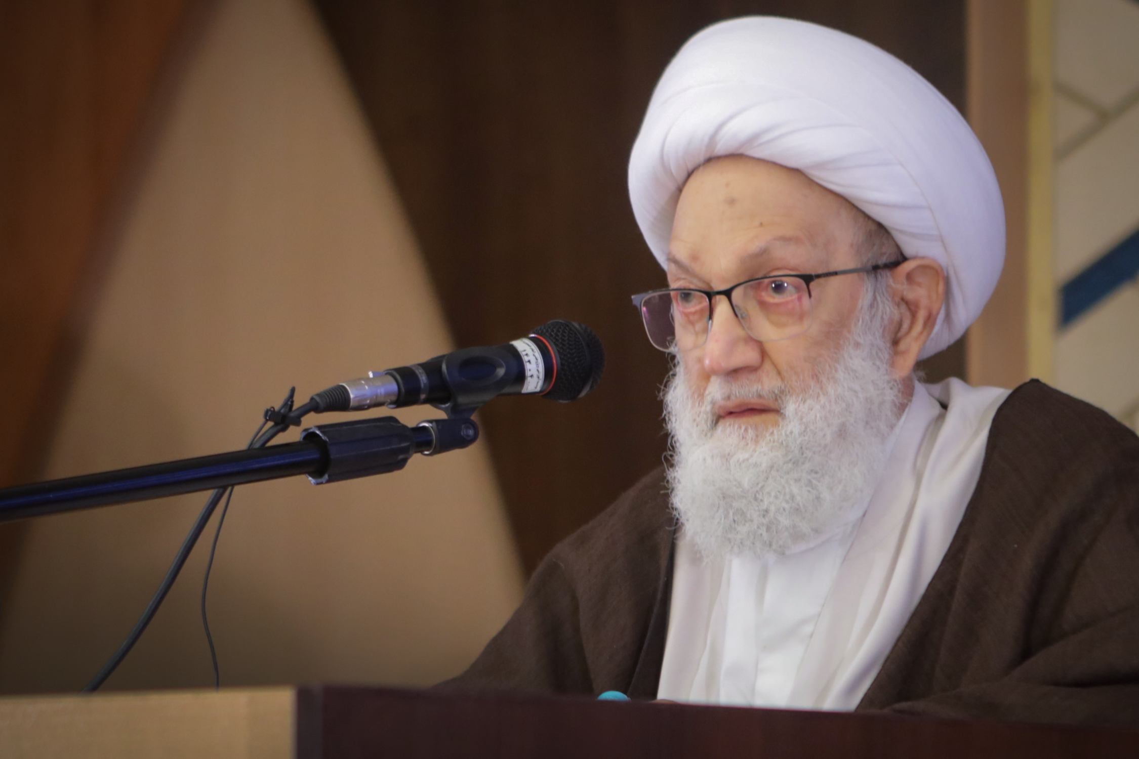 تغطية مصورة : كلمة سماحة آية الله قاسم في الملتقى التعريفي بفكر الراحل آية الله اليزدي - 2021
