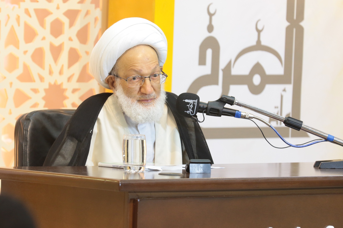 تغطية مصورة : كلمة سماحة آية الله قاسم بمأتم المرخ بعنوان “شهر الله .. ربيع الروح”