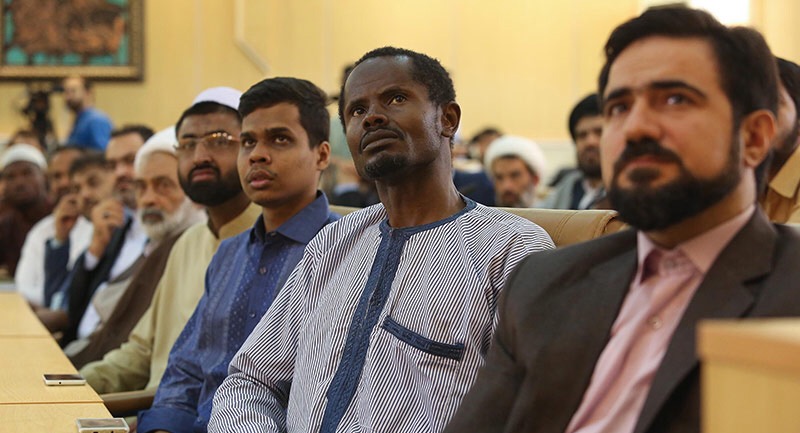 تغطية مصورة : تجمع شخصيات علمائية وفكريّة دوليّة في "العام الثاني من الحصار العسكري على آية الله قاسم"